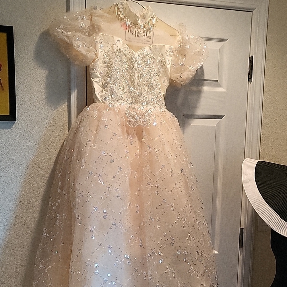 Sparkling Cream Kids Dress